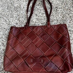 American Leather Co. Mercer Suede
Woven Tote